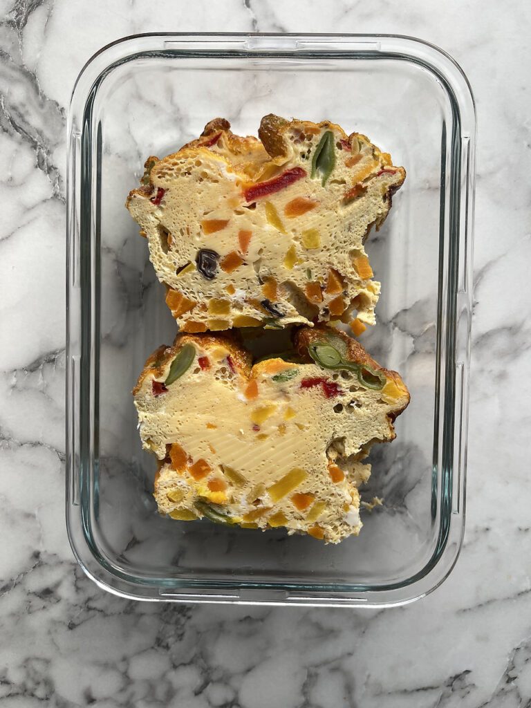 Proteinowa frittata z warzywami